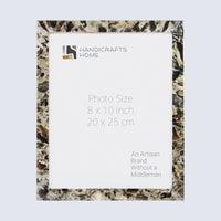 Picture Frame Rare Earth Corsica Pattern Collection Resin Inlay Multi – 3 Sizes
