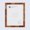 Picture Frame Star Wood Collection Brass & Wood Brown - 3 Sizes