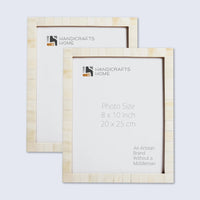 Picture Frame Classic Collection Bone Inlay White Pack of 2 – 3 sizes