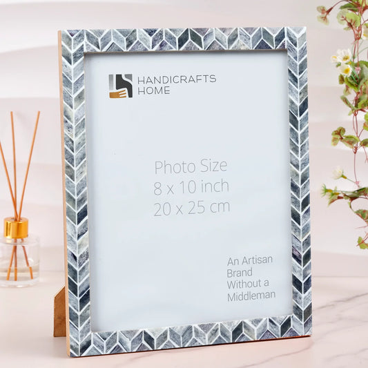 Grey Bone Inlay Picture Frame Arctic Smoke Col. 4x6 5x7 8x10