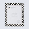 Picture Frame Avant Coco Collection Resin Inlay Black & White – 4x6, 5x7 & 8x10"