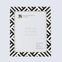 Picture Frame Avant Coco Collection Resin Inlay Black & White – 4x6, 5x7 & 8x10"