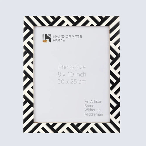 Picture Frame Avant Coco Collection Resin Inlay Black & White – 4x6, 5x7 & 8x10"
