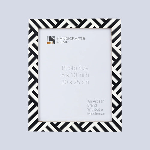 Picture Frame Avant Coco Collection Resin Inlay Black & White – 4x6, 5x7 & 8x10"