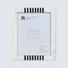 Picture Frame Contour Alto Pattern Collection Resin Inlay White & Black – 4x6, 5x7 & 8x10"