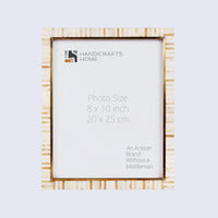 Photo Frame Halo Keys Collection Bone Inlay & Resin Multi-Color – 4x6, 5x7 & 8x10"