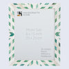 Picture Frame Hypno Nature Pattern Collection Bone Inlay Green White 4x6 5x7 8x10"