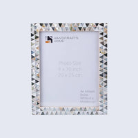 Picture Frames Pearlescent Abyss Collection Mother of Pearl White 3 Sizes