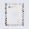 Picture Frames Pearlescent Barley Collection Mother of Pearl White 3 Sizes