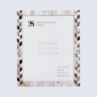 Picture Frames Pearlescent Barley Collection Mother of Pearl White 3 Sizes