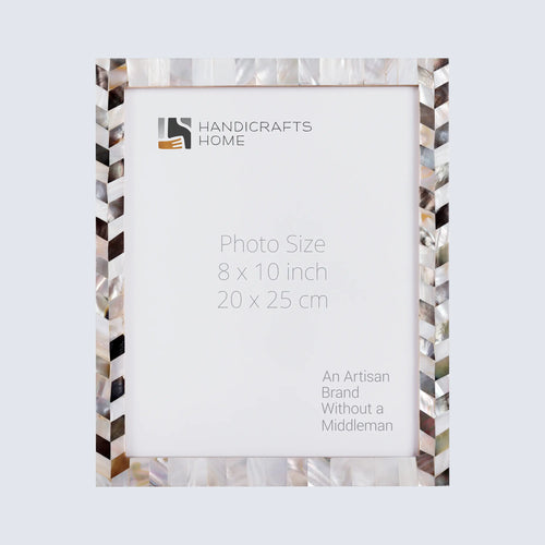 Picture Frames Pearlescent Barley Collection Mother of Pearl White 3 Sizes