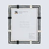 Picture Frames Pearlescent Motif Pattern Collection Mother of Pearl Resin Inlay Black 3 Sizes