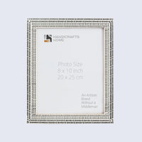Rhythm Particle Picture Frame B&W Resin Inlay 4x6 5x7 8x10