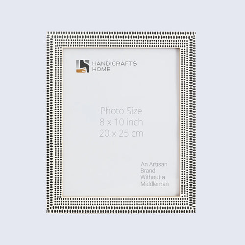 Rhythm Particle Picture Frame B&W Resin Inlay 4x6 5x7 8x10