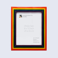 Picture Frame Spectrum Pride Collection Resin Inlay Multi-Color – 4x6, 5x7 & 8x10