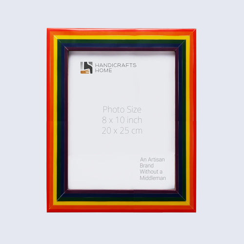 Picture Frame Spectrum Pride Collection Resin Inlay Multi-Color – 4x6, 5x7 & 8x10