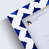 Picture Frame Indigo Pattern Collection Bone Resin Inlay White Blue 4x6
