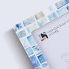 Picture Frame Indigo Mosaic Collection Bone Inlay - Blue, 4x6 & 5x7