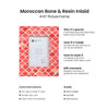Picture Frames Moroccan Art Inspired Collection Bone & Resin Inlay
