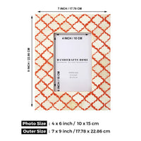 picture-frame-moroccan-pattern-white-red-4x6-5x7