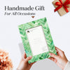 Picture Frame Green Leaf Collection Bone Inlay Green & White – 4x6"