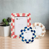 Scalloped Multicolor Collection Picture Frames Combo Pack of 3