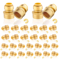 1/2" x 3/4" F Push Fit Female Adapter