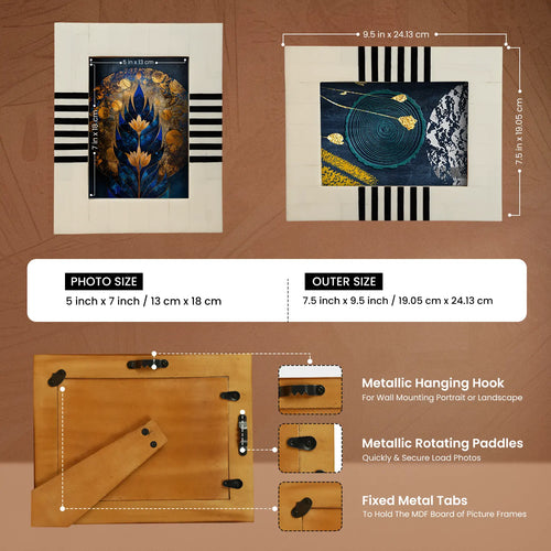 make to order decorative picture photo frame contour lado 4x6, 5x7
