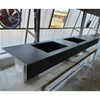 HANDCRAFTED PIETRA GREY HIGH ENGINEERED PORCELAIN DOUBLE SINK (ES-171)