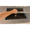 HANDCRAFTED PIETRA GREY HIGH ENGINEERED PORCELAIN DOUBLE SINK (ES-171)