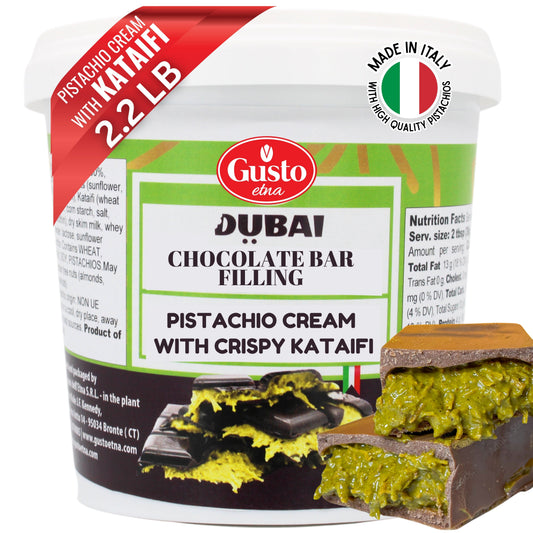 Gusto Etna Dubai Chocolate Pistachio Filling – 30% Pistachio, 2.2 lb