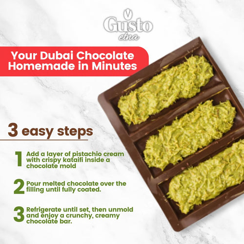 Gusto Etna Dubai Chocolate Pistachio Filling – 30% Pistachio, 2.2 lb