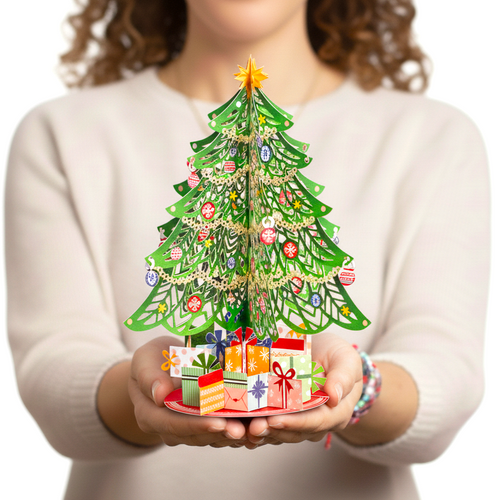 Christmas Tree Pop Up Card with Keepsake Gift