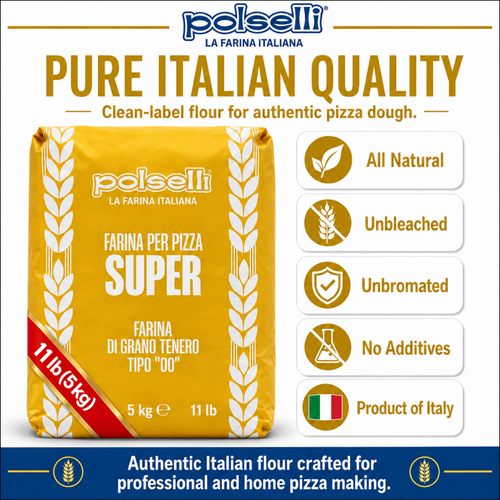 Polselli, Super Tipo 00 Pizza Flour, 11 lb (5 kg)