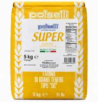 Polselli, Super Tipo 00 Pizza Flour, 11 lb (5 kg)