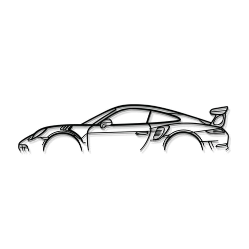 911 GT3 RS Model 991 Metal Car Wall Art - MT0858