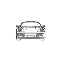 911 Model 992 Front View Metal Car Wall Art - MT0865