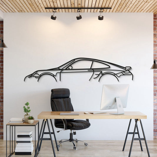 911 Turbo S Model 997 Metal Car Wall Art - MT0879