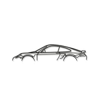 911 Turbo S Model 997 Metal Car Wall Art - MT0879