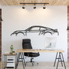 911 Turbo S Model 991 Metal Car Wall Art - MT0876