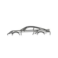 911 Turbo S Model 991 Metal Car Wall Art - MT0876