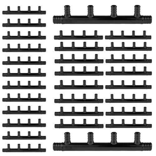 PEX-B Crimp 3/4" x 1/2" Open Manifold (4 port)