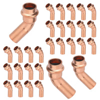 1/2" 45° Press Copper Street Elbow (Lead Free)