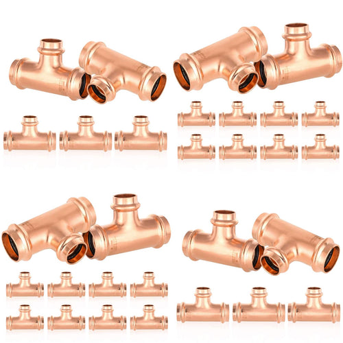 1" x 1" x 3/4" Press Copper Tee (Lead Free)