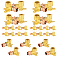 1/2" Press Copper Drop Ear Elbow (Lead Free)