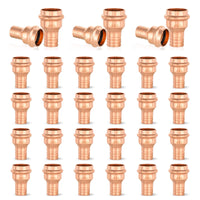 1/2" Press Copper x 1/2" PEX Crimp Adapter (Lead Free)