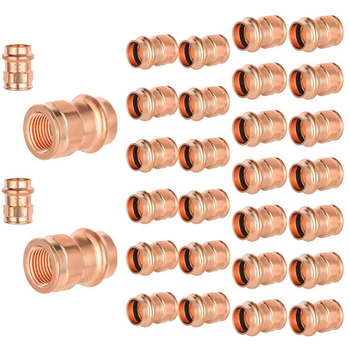 1" Press Copper x 3/4" Female Threaded Adapter (Lead Free)