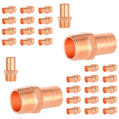 1/2" FTG Press Copper x Male Threaded Street Adapter (Lead Free)