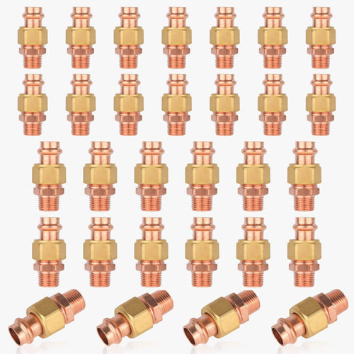 1/2" Press Copper Union x Male (Lead Free)