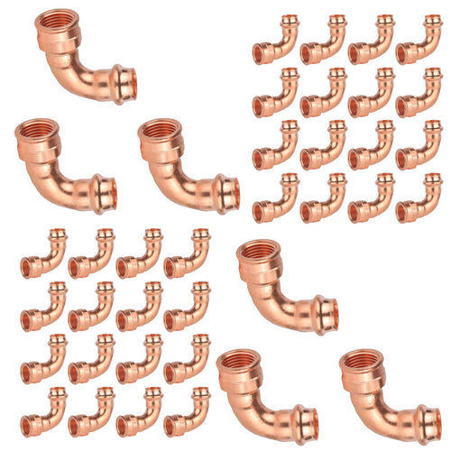 1/2" Copper Press Female Elbow (Lead Free)